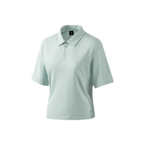 Skechers Polo Shirt Women's Sky Gray Cyan