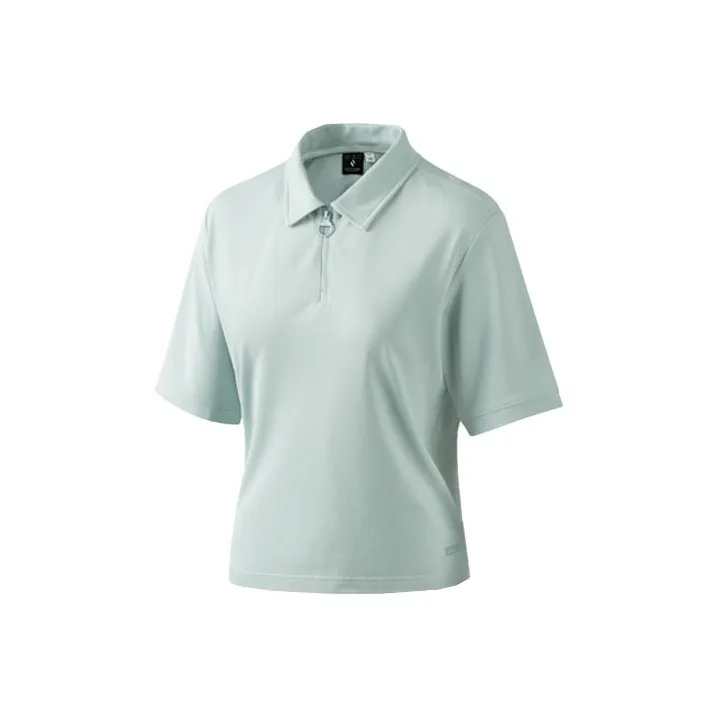 Skechers Polo Shirt Women's Sky Gray Cyan-0