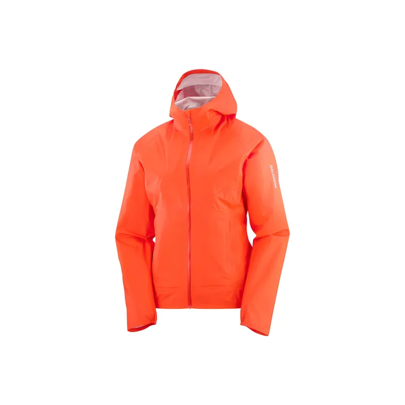 SALOMON Bonatti WATERPROOF Jackets Coats Women's Orange Red-0