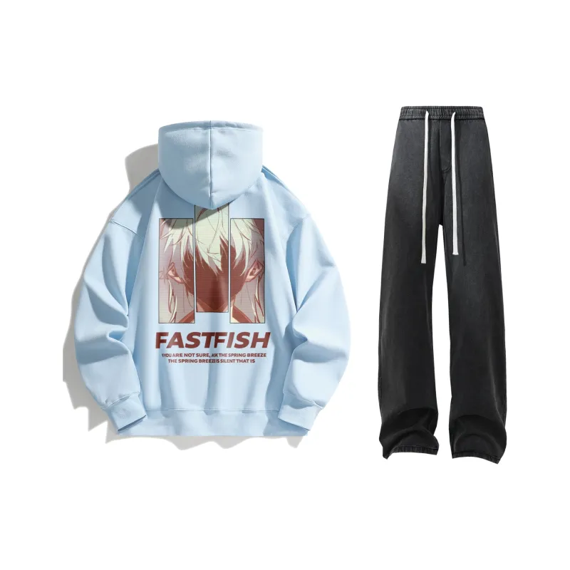 FASTFISH x SHENGSIJUE Sweatshirt Set Unisex-11