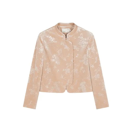 IHIMI Jackets Coats Women's Apricot Orange