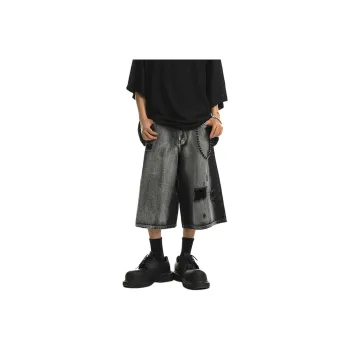 Pirkadat Denim Shorts Unisex Black