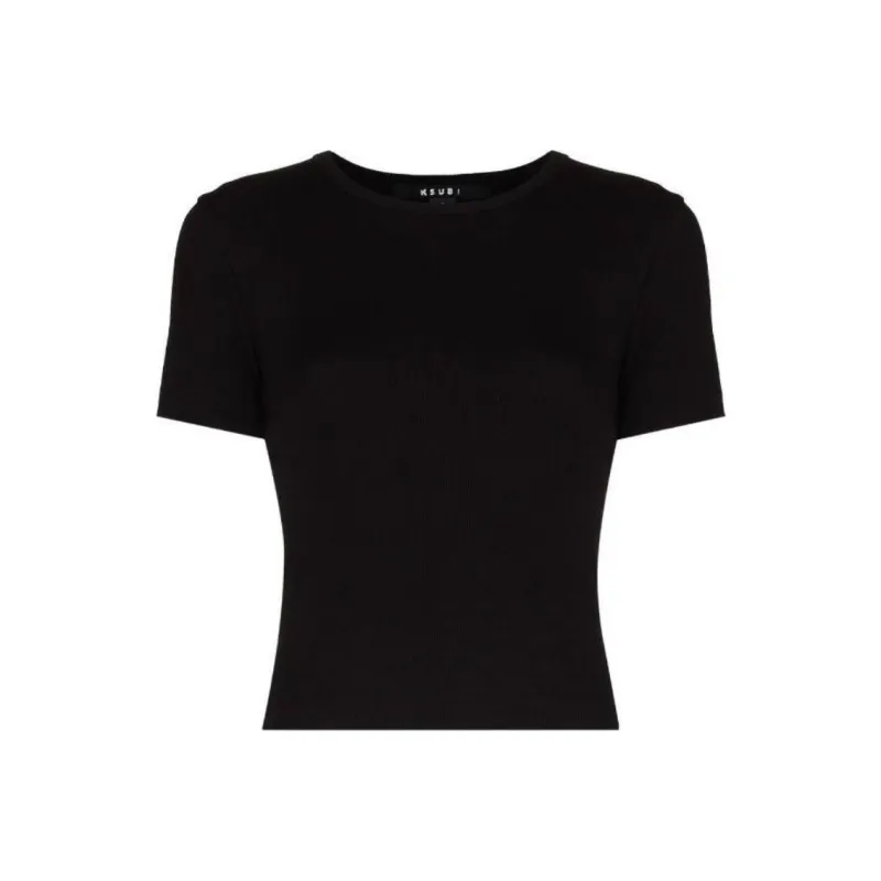 Ksubi Short sleeved Cropped T shirt-0