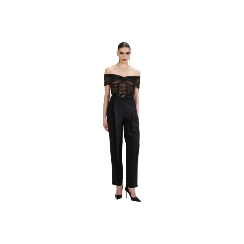 Self portrait Strapless Tops Women's Black-0