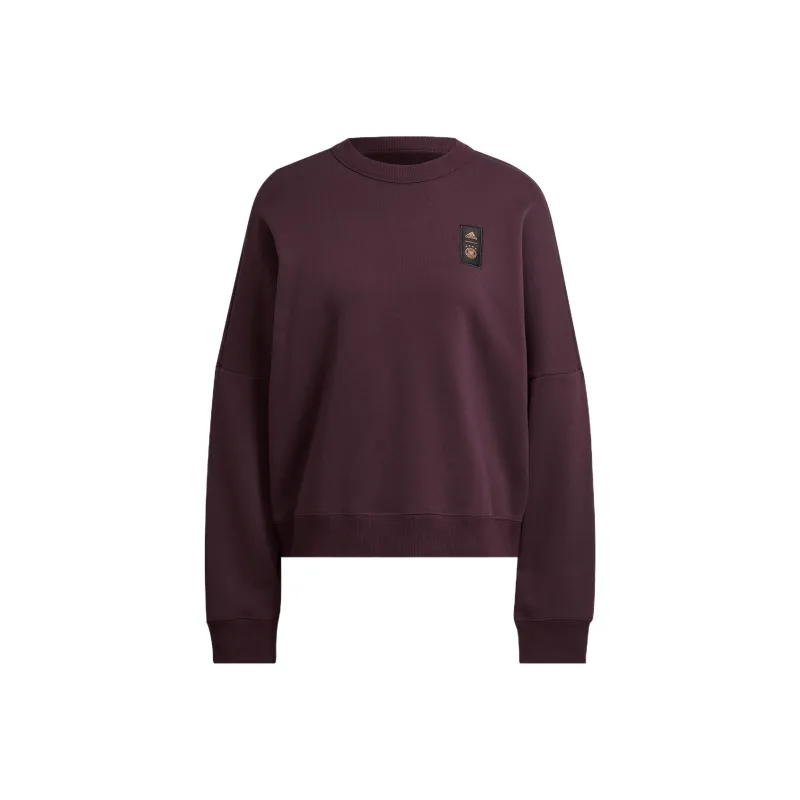 Adidas Sweatshirts Women's Dark Reddish Purple-0