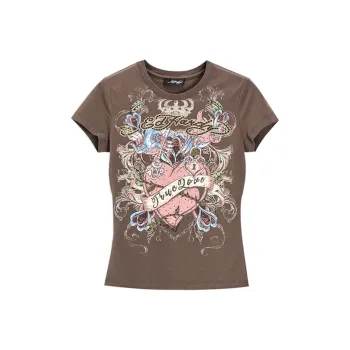 Ed Hardy T Shirts Women's Camel