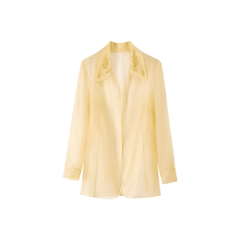 Roselingling Shirt Women's Reed Yellow-0