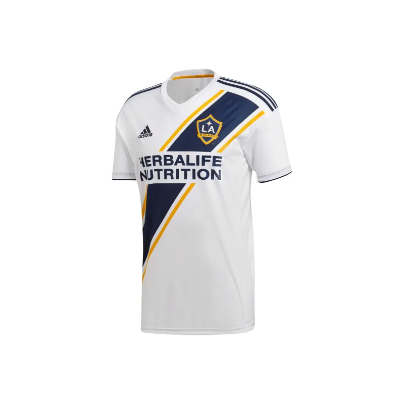 Adidas LA Galaxy Soccer Jerseys Men's White/Blue-0