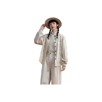 ZIHAN Shirts Women's Beige Gold