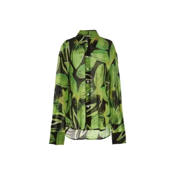 Louisa Ballou Floral print Long sleeve Shirt