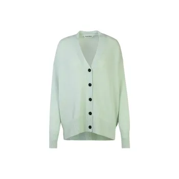 JIL SANDER V Neck Knitted Cardigan