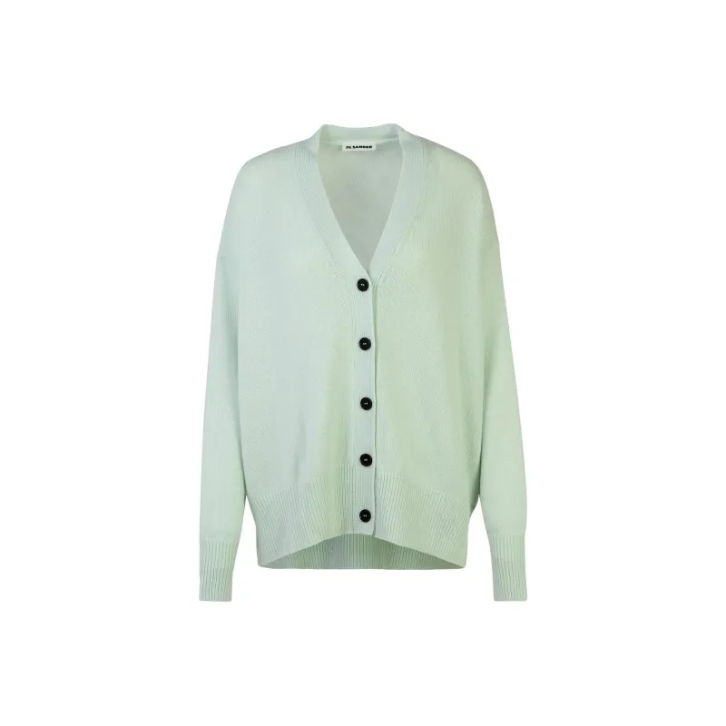 JIL SANDER V Neck Knitted Cardigan-0