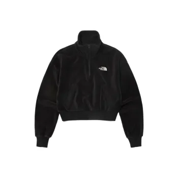 THE NORTH FACE Swift Velour Half Zip Sweatshirt Women's Black