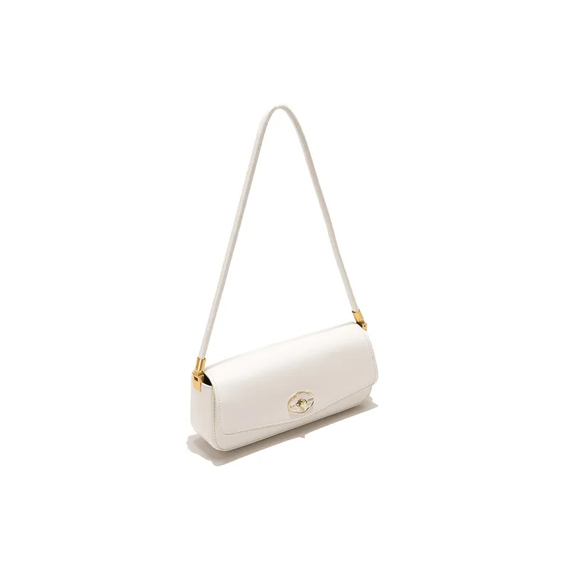 Vigno Synthetic Leather Shoulder Bag Women's White/Chili Sauce/Red/Black-1