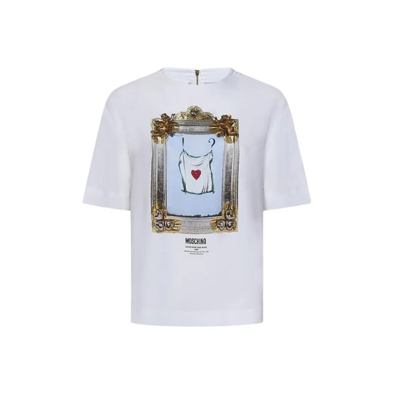 MOSCHINO Painting Printed Crewneck T Shirt-0