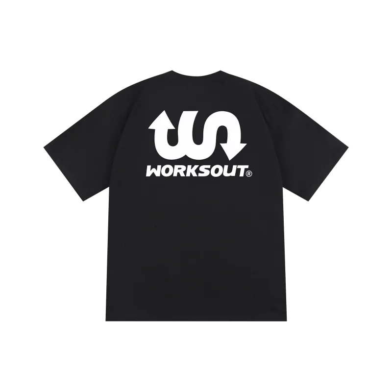 WORKSOUT Drop Shoulder Sleeve T Shirt Unisex-0