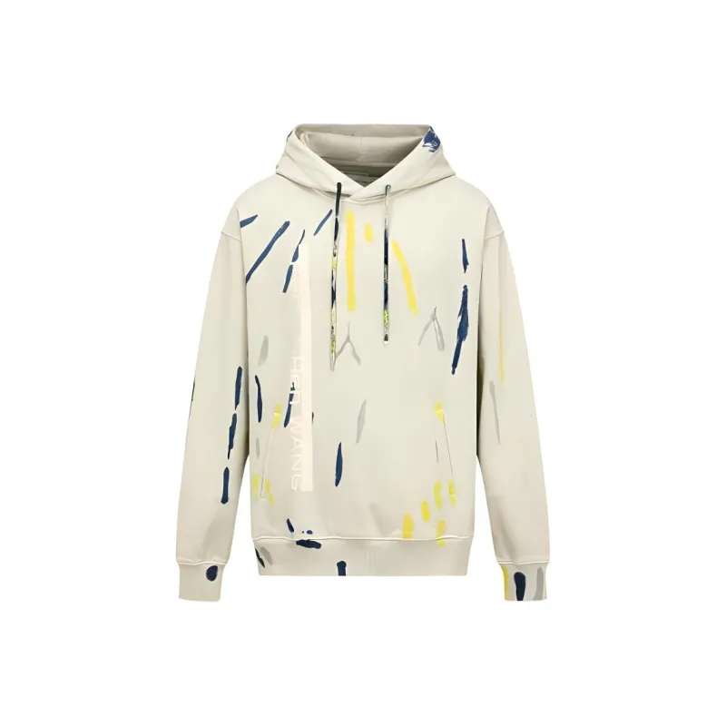 Feng Chen Wang Tie dye Print Cotton Hoodie-0