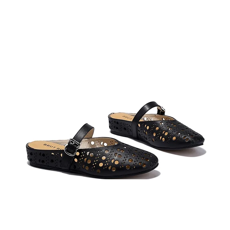 Brut Ros′e Rubber Sole Odor Resistant Closed Toe Slippers Women's-7
