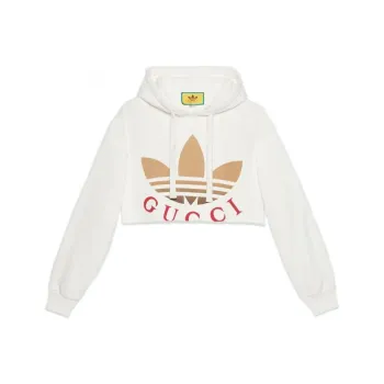 GUCCI 2010s X Adidas Cropped Hoodie