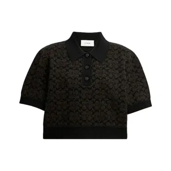 COACH Women's Sporty Cropprd Polo Shirt