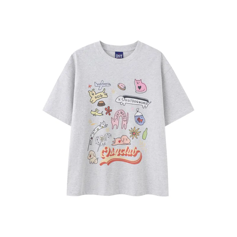 QISENYAR T-Shirts Unisex-2