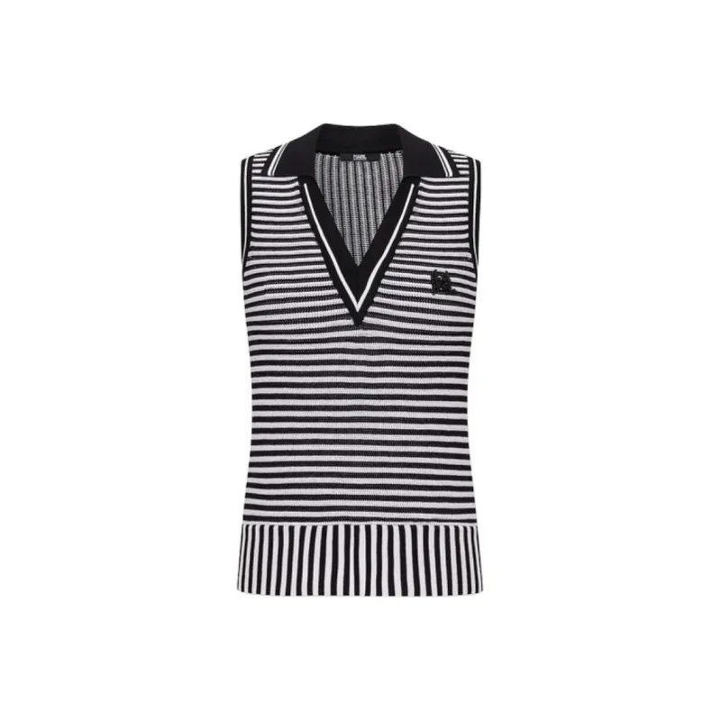 KARL LAGERFELD SS24 Knitwear Women's Black White-0