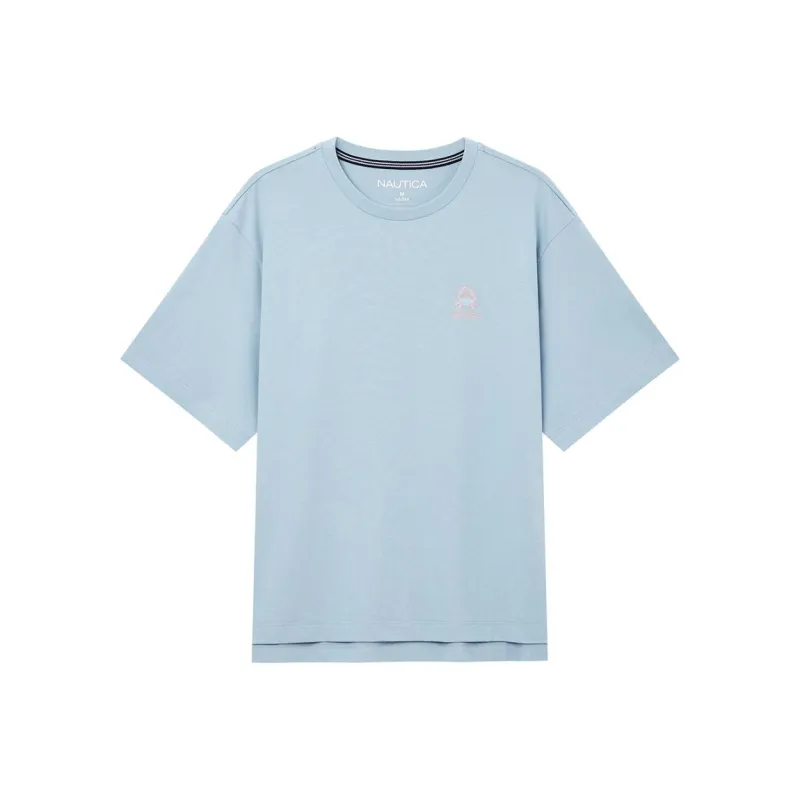 NAUTICA Drop Shoulder Sleeve T Shirt Women's-0