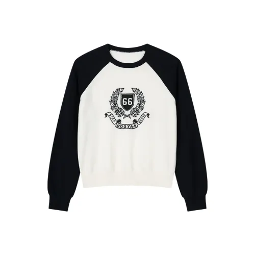UOOYAA Knitwear Women's Ecru