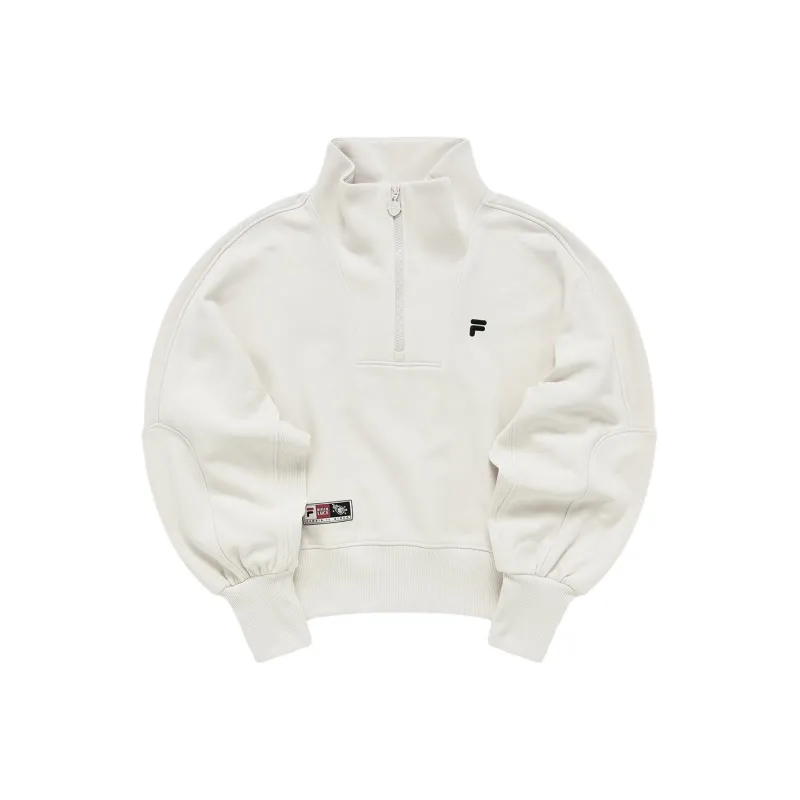 FILA FUSION Sweatshirt Women's Wheat Cream-0