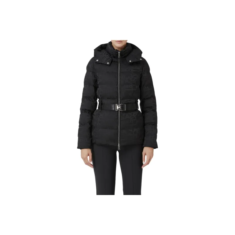 Elisabetta Franchi Monogram Jacquard Short Down Jacket-0