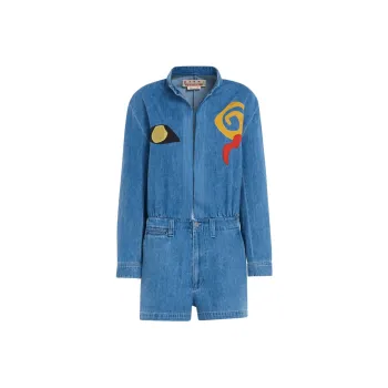 MARNI X No Vacancy Inn Co-brand Bodysuits Women's Blue