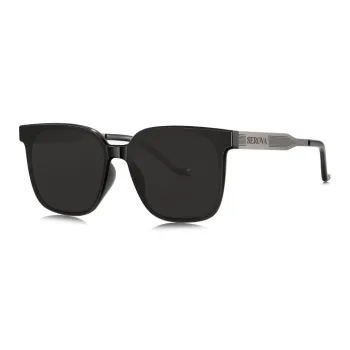 SEROVA Plate And Metal Square Sunglasses Unisex
