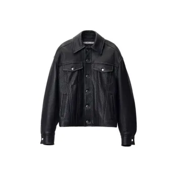 Alexander Wang Curved sleeve Leather Jacket