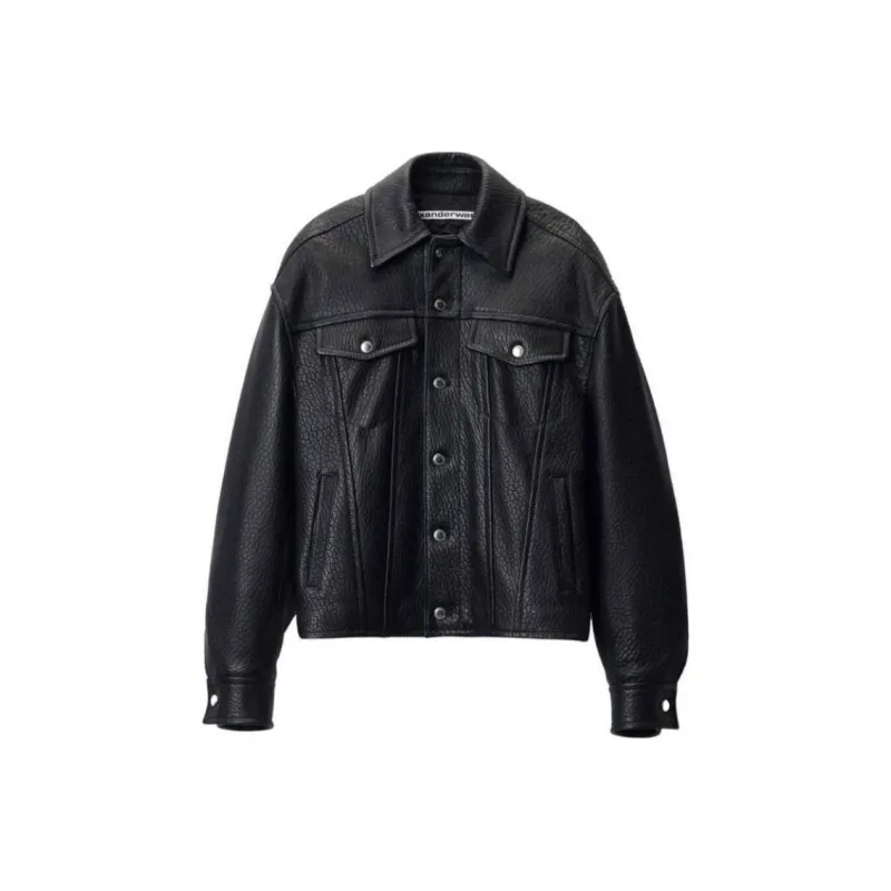 Alexander Wang Curved sleeve Leather Jacket-0