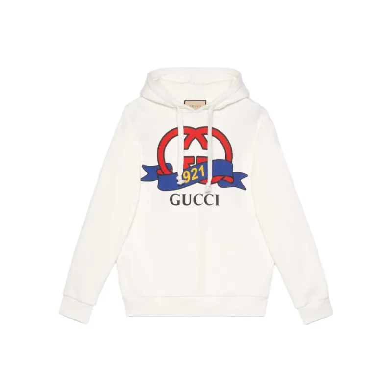 GUCCI Interlocking G 1921 Printed Hoodie-0