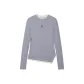 D-Lazy Gray (Crew Neck Mock Two-Piece Slim Fit)