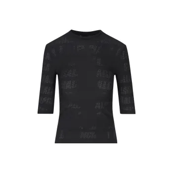 Balenciaga Perforated logo T shirt