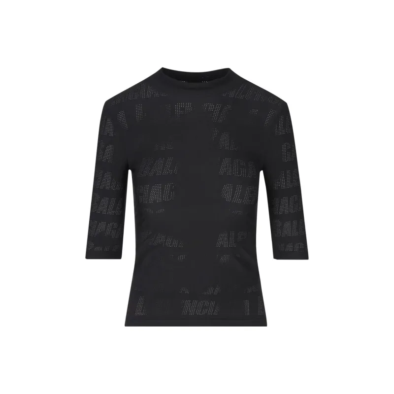 Balenciaga Perforated logo T shirt-0