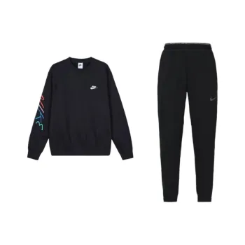 Nike Club FLEECE Sweatshirt Set Men's Black