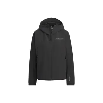 Adidas Wind.Rdy Softshell Brushed Jacket Jackets Coats Women's Black