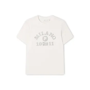 FILA MILANO Italian Luxury Sports Collection T Shirt Women's Cloud White