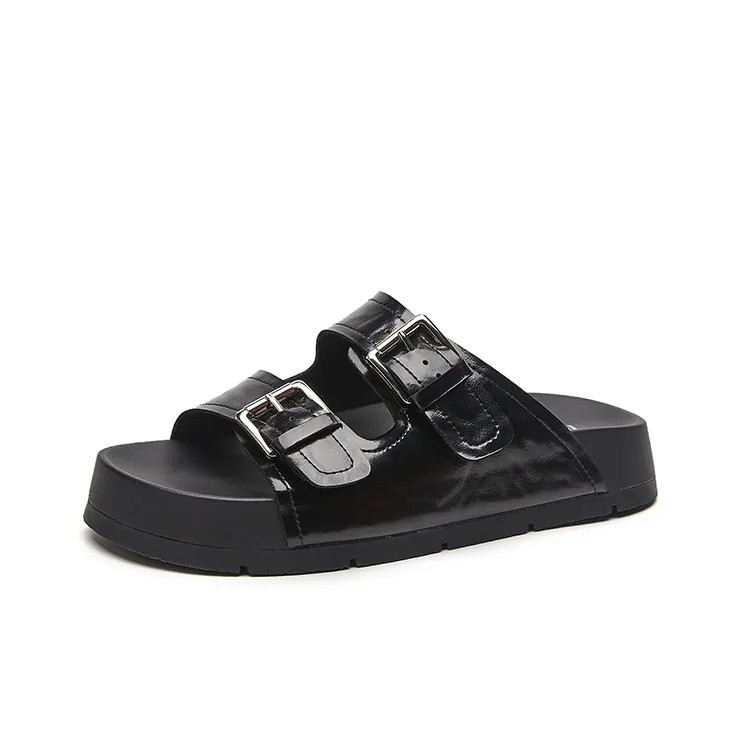 15 MINS Rubber Sole Quiet Slide Slippers Women's-1