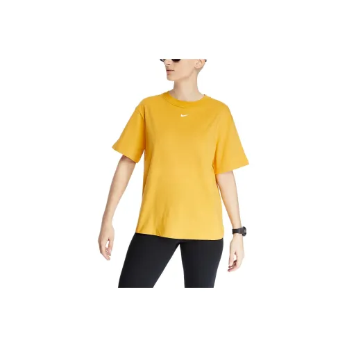Nike Drop Shoulder Sleeve T Shirt Women's Dopamine Dressing Egg Yellow