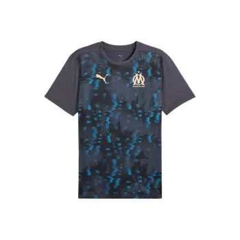 PUMA x Olympique De Marseille FW24 Soccer Jersey Men's Galaxy Gray/PUMA Team Gold