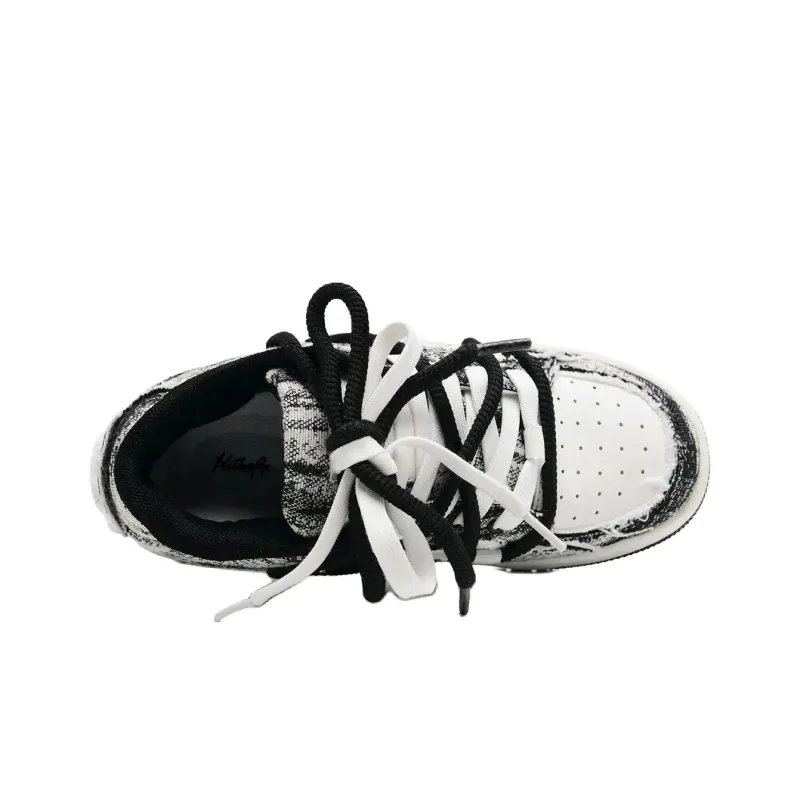 ALI THE FOX Slip Resistant, Abrasion Resistant, Balance, Lightweight Low Top Skateboard Shoes Unisex-48