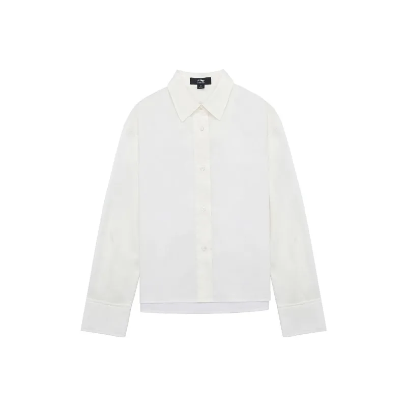 LI NING 1990 Commuter Series Shirts Women's Ecru-0