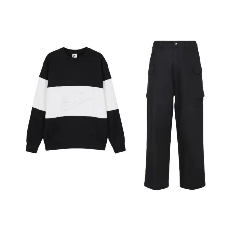Nike Sweatshirt Set Men's Black-0
