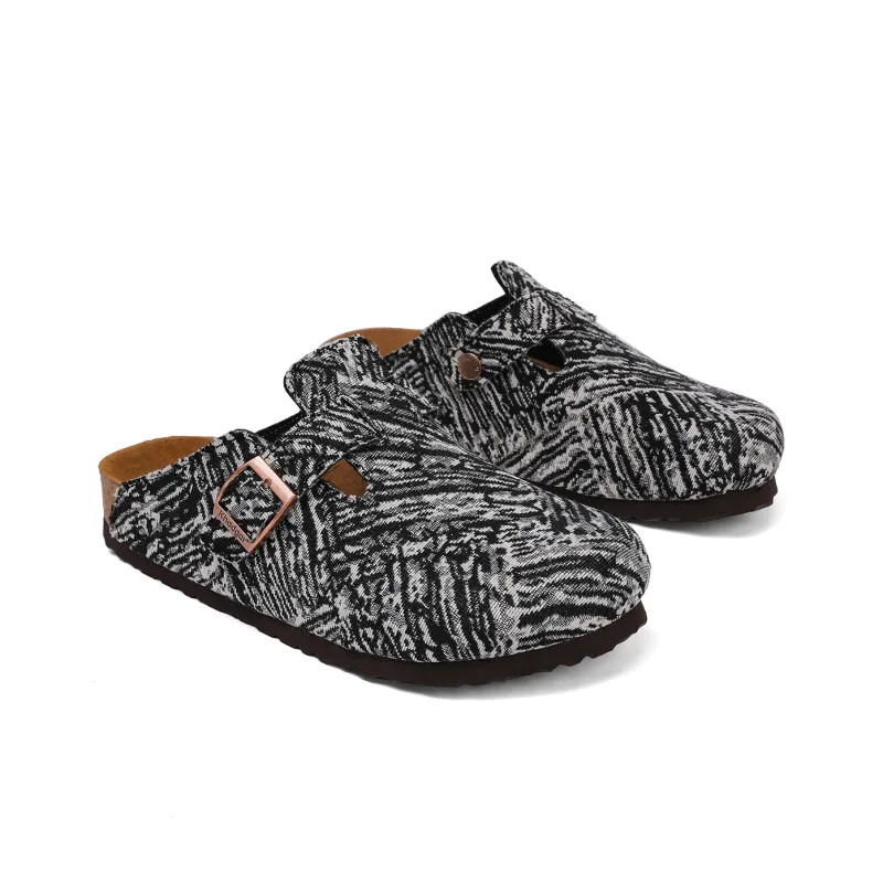 Khadgar Cork Sole Quiet Abrasion Resistant Slip Resistant Closed Toe Slippers Unisex-4