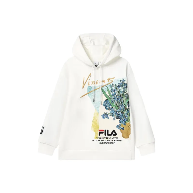 FILA Vincent Van Gogh Sweatshirts Women's Cloud White-0