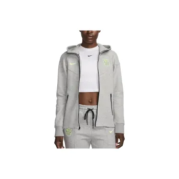 Nike FC FW24 Barcelona Tech Fleece Windrunner Jackets Coats Women's Gray